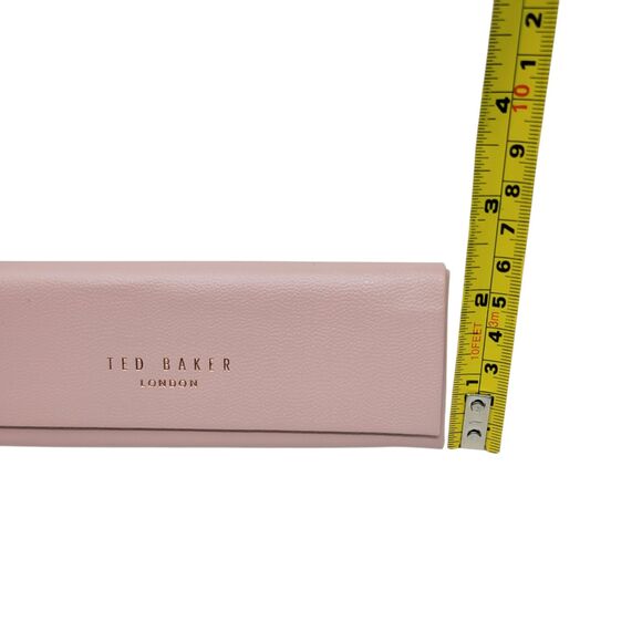 Ted Baker London Eyeglasses Sunglasses Case Pink Magnetic Floral Triangle Cloth - Picture 8 of 10